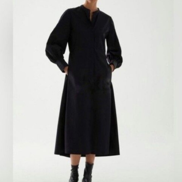 COS Dresses & Skirts - COS Long Sleeve Black Maxi Dress